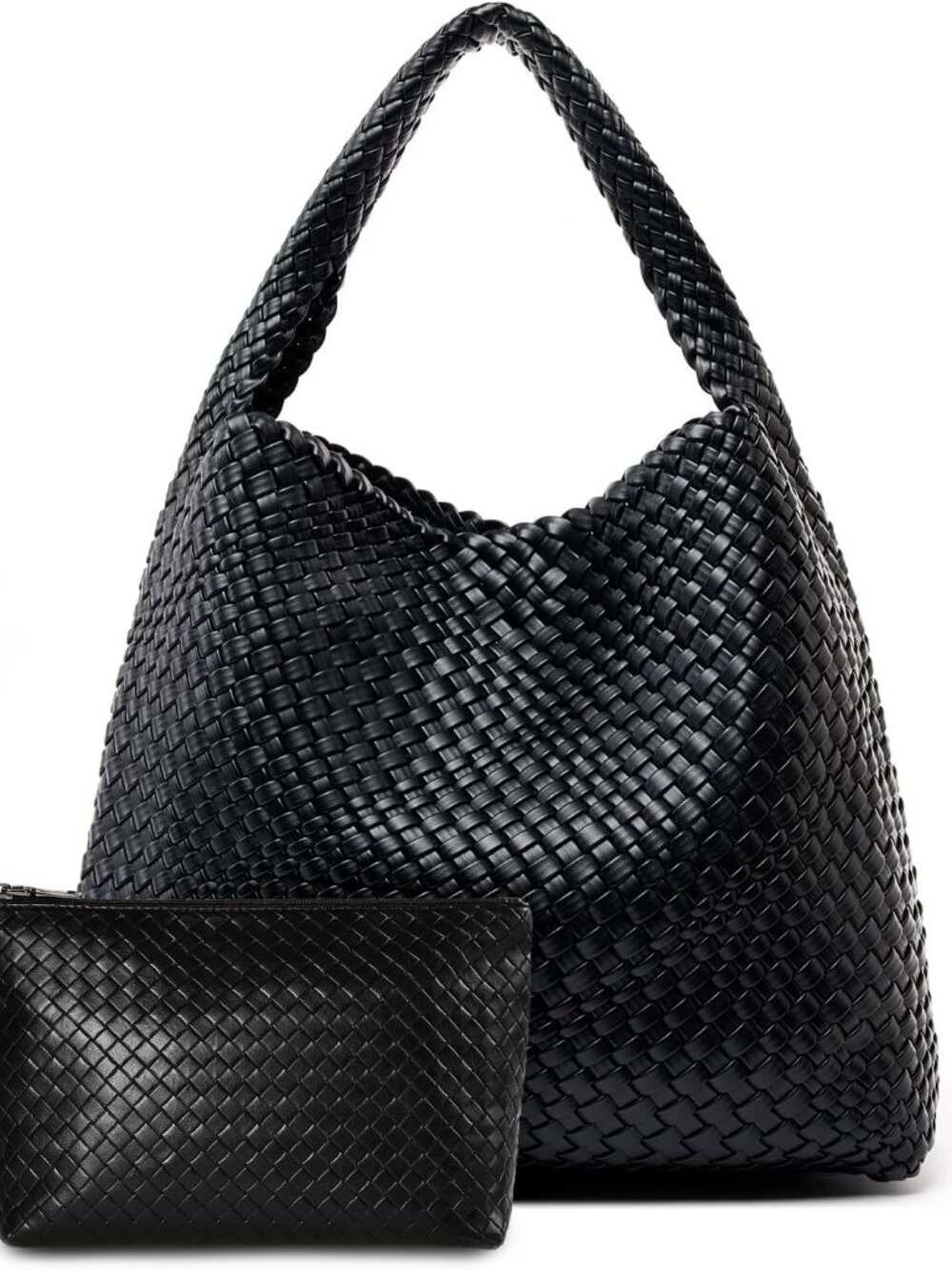 Large Woven Tote Bag for Women Weave Purse Woven Leather Handbag